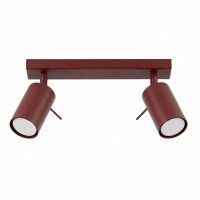 Deckenspot flexibel Stahl 2-flammig GU10 L:30 cm