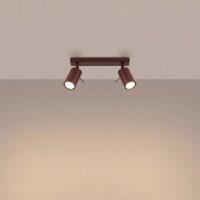 Deckenspot flexibel Stahl 2-flammig GU10 L:30 cm