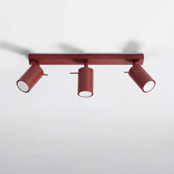 Deckenstrahler 3-flammig flexibel Stahl GU10 L:45 cm