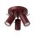 Deckenspot flexibel Stahl Burgund GU10 L:25,7 cm
