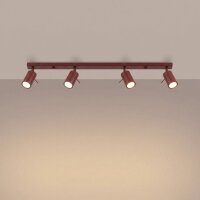 Deckenstrahler flexibel 4-flammig Stahl GU10 L:80 cm