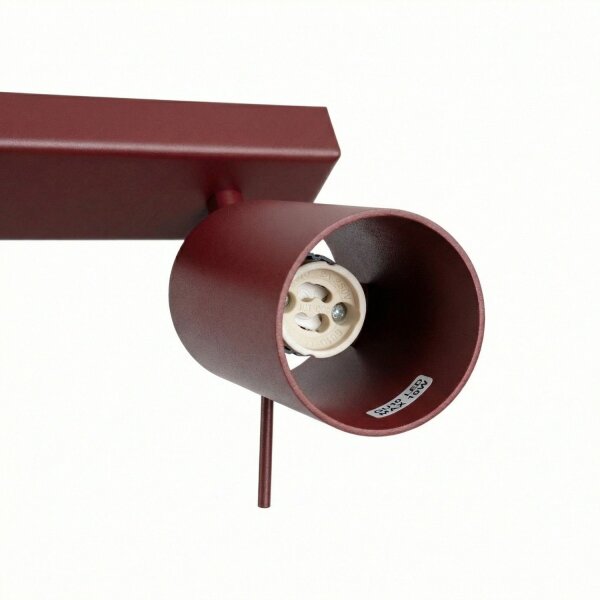 Deckenspot flexibel 6-flammig Burgund GU10 L:118 cm