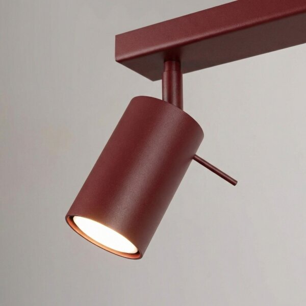 Deckenspot flexibel 6-flammig Burgund GU10 L:118 cm