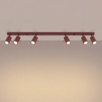 Deckenspot flexibel 6-flammig Burgund GU10 L:118 cm