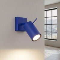 Wandspot verstellbar Stahl Ultramarin GU10 B:8 cm
