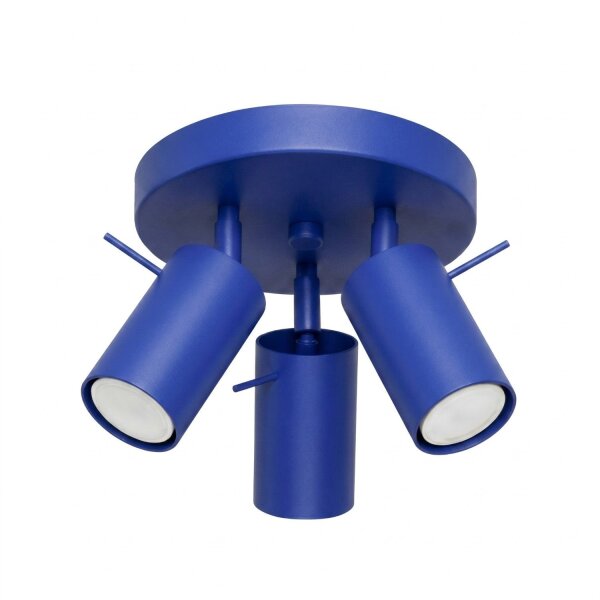 Deckenspot verstellbar Stahl Ultramarin GU10 L:25,7 cm