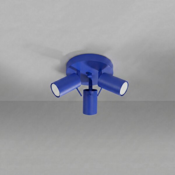 Deckenspot verstellbar Stahl Ultramarin GU10 L:25,7 cm