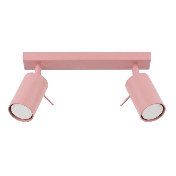 Deckenspot 2-flammig schwenkbar Stahl GU10 L:30 cm