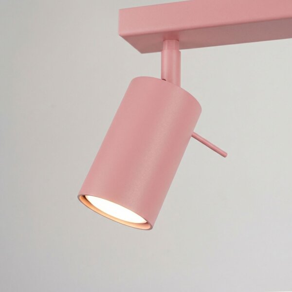 Deckenspot 2-flammig schwenkbar Stahl GU10 L:30 cm