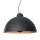 Lampe à suspendre ronde Ø55cm Retro noir argenté