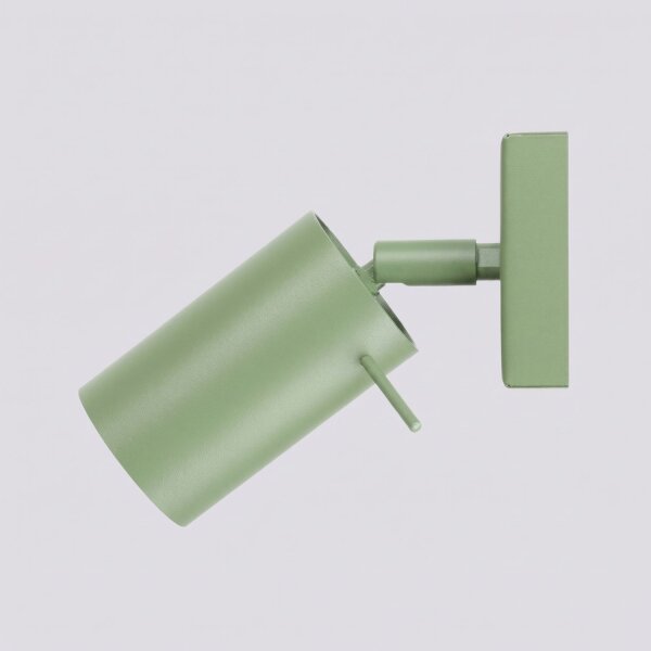 Wandspot verstellbar Stahl Salbei GU10 B:8 cm blendarm