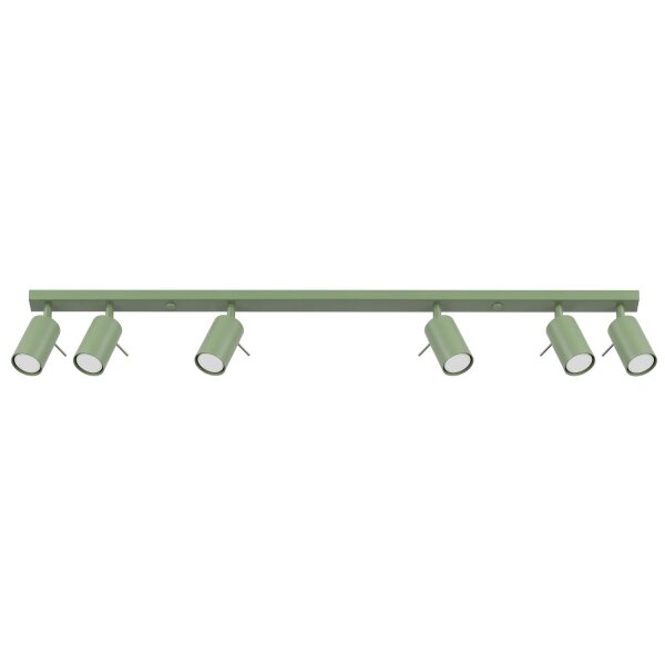 Deckenstrahler schwenkbar 6-flammig Stahl GU10 L:118 cm