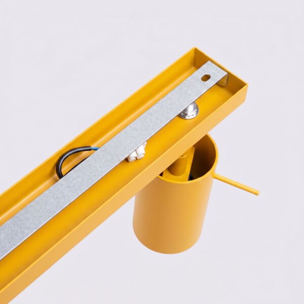 Deckenstrahler 3-flammig Stahl Gelb GU10 L:45 cm