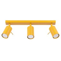 Deckenstrahler 3-flammig Stahl Gelb GU10 L:45 cm