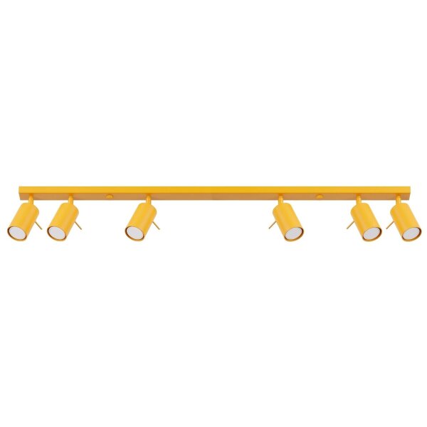 Deckenspot verstellbar 6-flammig Stahl GU10 L:118 cm