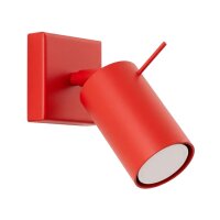 Wandleuchte verstellbar Stahl Rot GU10 B:8 cm