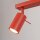 Deckenspot flexibel 3-flammig Stahl Rot GU10 L:45 cm
