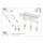 Deckenspot flexibel 3-flammig Stahl Rot GU10 L:45 cm