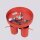 Deckenstrahler flexibel Stahl Rot GU10 L:25,7 cm