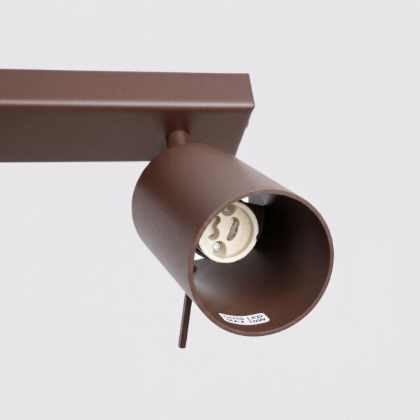 Deckenspot schwenkbar Stahl 6-flammig GU10 L:118 cm
