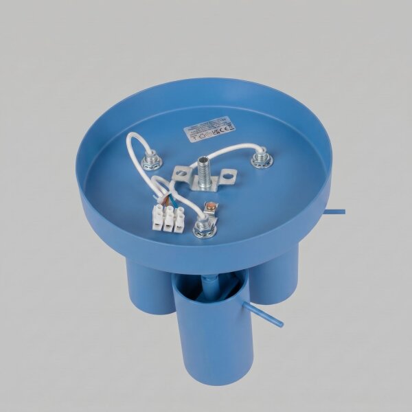 Deckenspot schwenkbar Stahl Hellblau GU10 L:25,7 cm