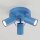 Deckenspot schwenkbar Stahl Hellblau GU10 L:25,7 cm
