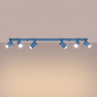 Deckenspot schwenkbar 6-flammig Stahl GU10 L:118 cm