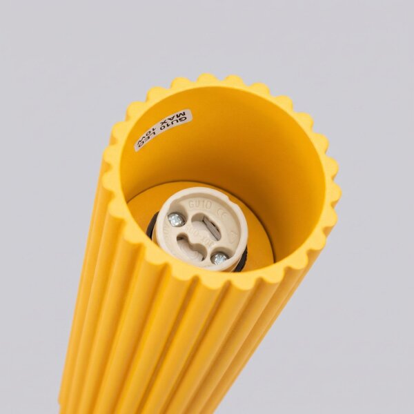Aufbaustrahler Aluminium Gelb GU10 Ø6,5 cm blendarm