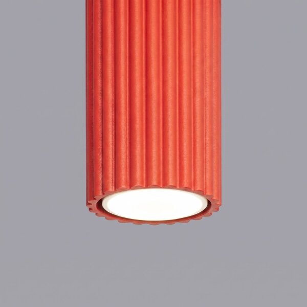 Aufbauspot Aluminium Rot GU10 Ø6,5 cm blendarm