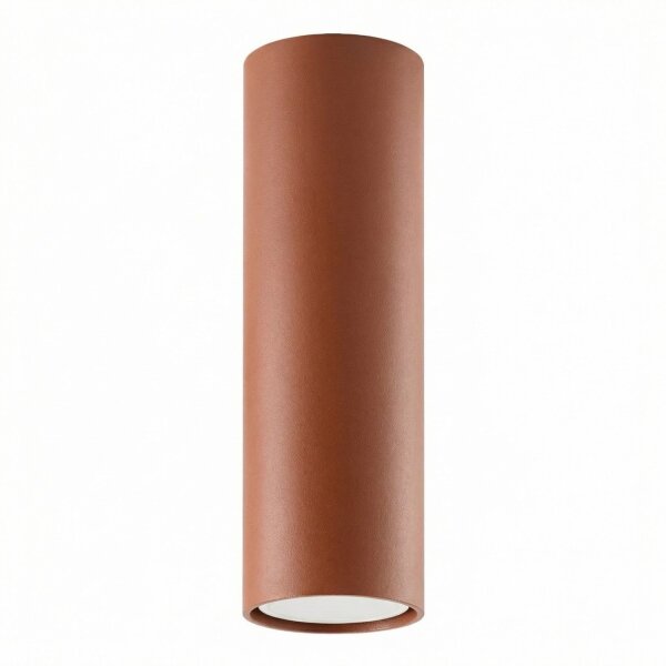 Aufbaustrahler Stahl Ocker GU10 H:20 cm blendarm