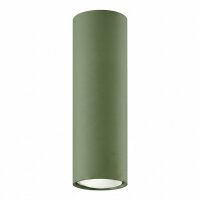 Aufbauspot Stahl Olivgrün GU10 H:20 cm blendarm