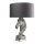 Tischleuchte Metall Stoff Pferdebüste 54 cm hoch E27