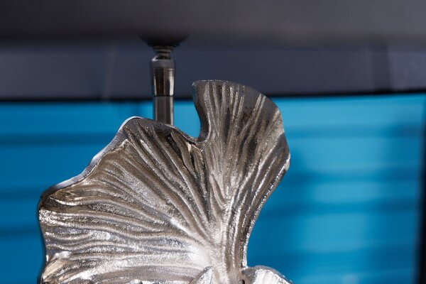 Stehlampe Marmor Metall Stoff 123 cm E27 Ginko Blätter