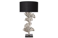 Tischlampe gro&szlig; 90 cm Handarbeit in Silber Schwarz...