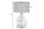 Tischleuchte Handarbeit Affe 60 cm E27 Metall Stoff