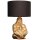 Tischlampe Gold Schwarz 60 cm Affe Metall Stoff Handarbeit