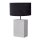 Beistelllampe Marmor Stoff 60 cm Weiß Schwarz E27 Unikat