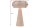 Tischleuchte Holz Eisen 36 cm klein E14 Natur Retro Pilz