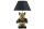 Tischleuchte Deko Boxer 56 cm E27 in Gold Schwarz Handarbeit