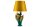 Tischleuchte Bunt 54 cm hoch Chamäleon Polyresin Stoff E27