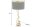 Tischlampe Metall Stoff 108 cm hoch Gold Schwarz E14 Schlange