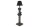 Tischlampe Schwarz 72 cm groß Säule Büste Handarbeit