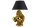 Tischleuchte Gold Schwarz 55 cm Affe Polyresin Stoff E27