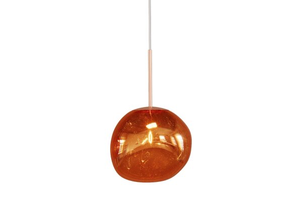 Hängeleuchte Glas Metall B: 20 cm H: max. 150 cm G9