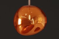 Hängeleuchte Glas Metall B: 20 cm H: max. 150 cm G9
