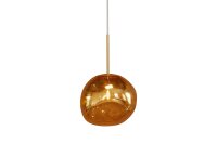 Hängelampe Glas Metall B: 20 cm H: max. 150 cm G9 in...