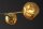 Pendelleuchte Metall Glas L: 91 cm in Gold Modern 5x G9