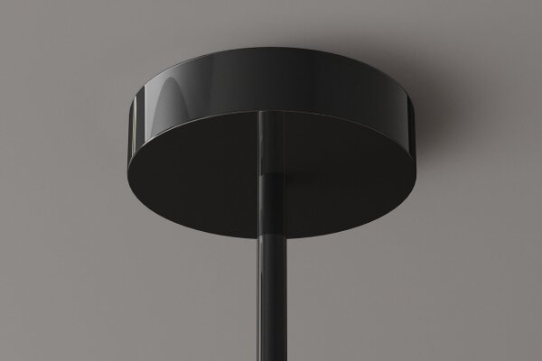 Hängelampe Rauchglas Metall L: 91 cm Grau Modern 5x G9