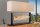 Tischlampe Teakholz Stoff 80 cm breit Schwarz Beige Gold E27