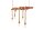 Pendelleuchte Balken Holz Seil 110 cm lang 5x E27 Unikat